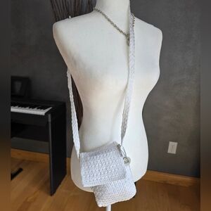 The Sak White Crochet Crossbody Bag